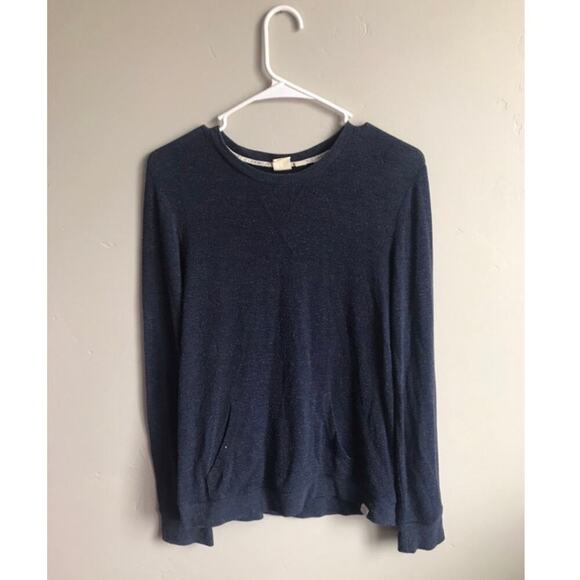 LA Hearts Navy Blue Lightweight Sweater with Large Front Pocket - Picture 1 of 1